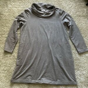 NWT J Jill Cowl Neck Long Sleeve Tunic Cocoa Brown MP